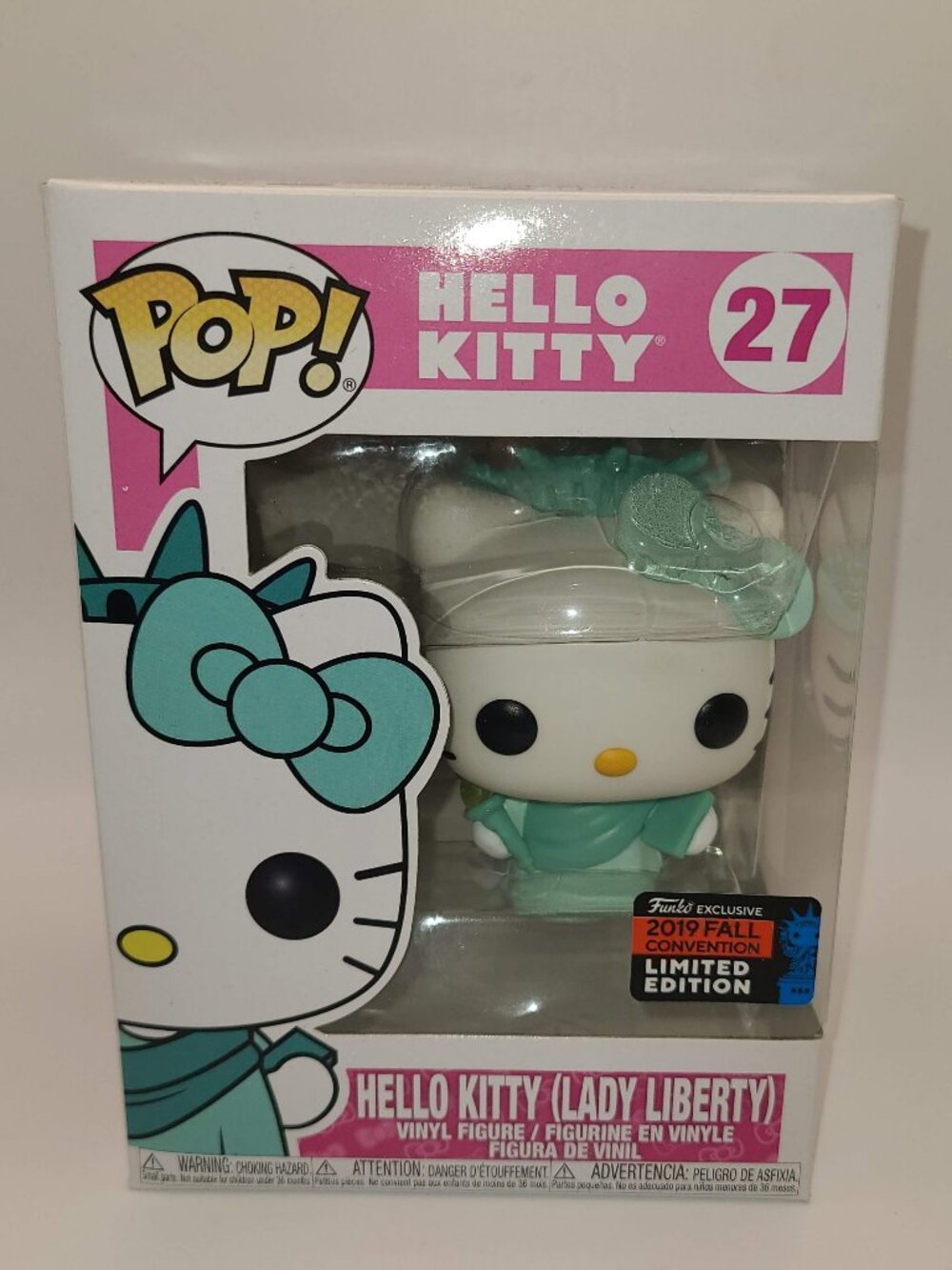 Funko POP! Hello Kitty Lady Liberty Figure NYCC Exclusive